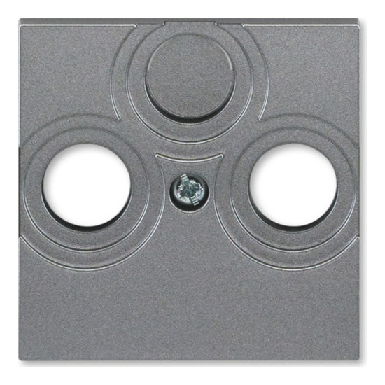 Накладка на розетку телевизионную ABB LEVIT, скрытый монтаж, сталь, 2CHH080300A4069