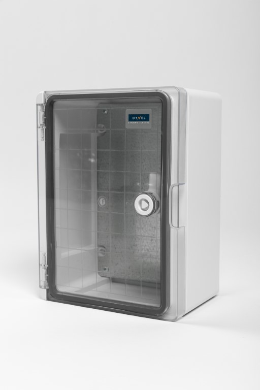 Корпус пластиковый ЩМПп прозрачная дверь 280х210х130мм УХЛ1 IP65 DYNEL