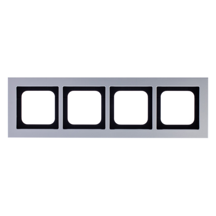 Рамка 4 поста ABB BUSCH-AXCENT, титан, 2CKA001754A4701