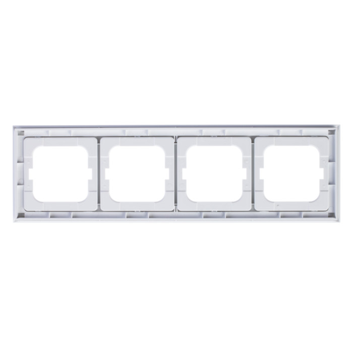 Рамка 4 поста ABB BUSCH-AXCENT, белый, 2CKA001754A4346